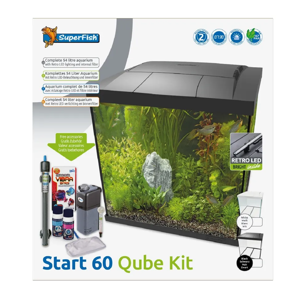 Superfish Start Qube kit| Start 60 Qube Kit Zwart