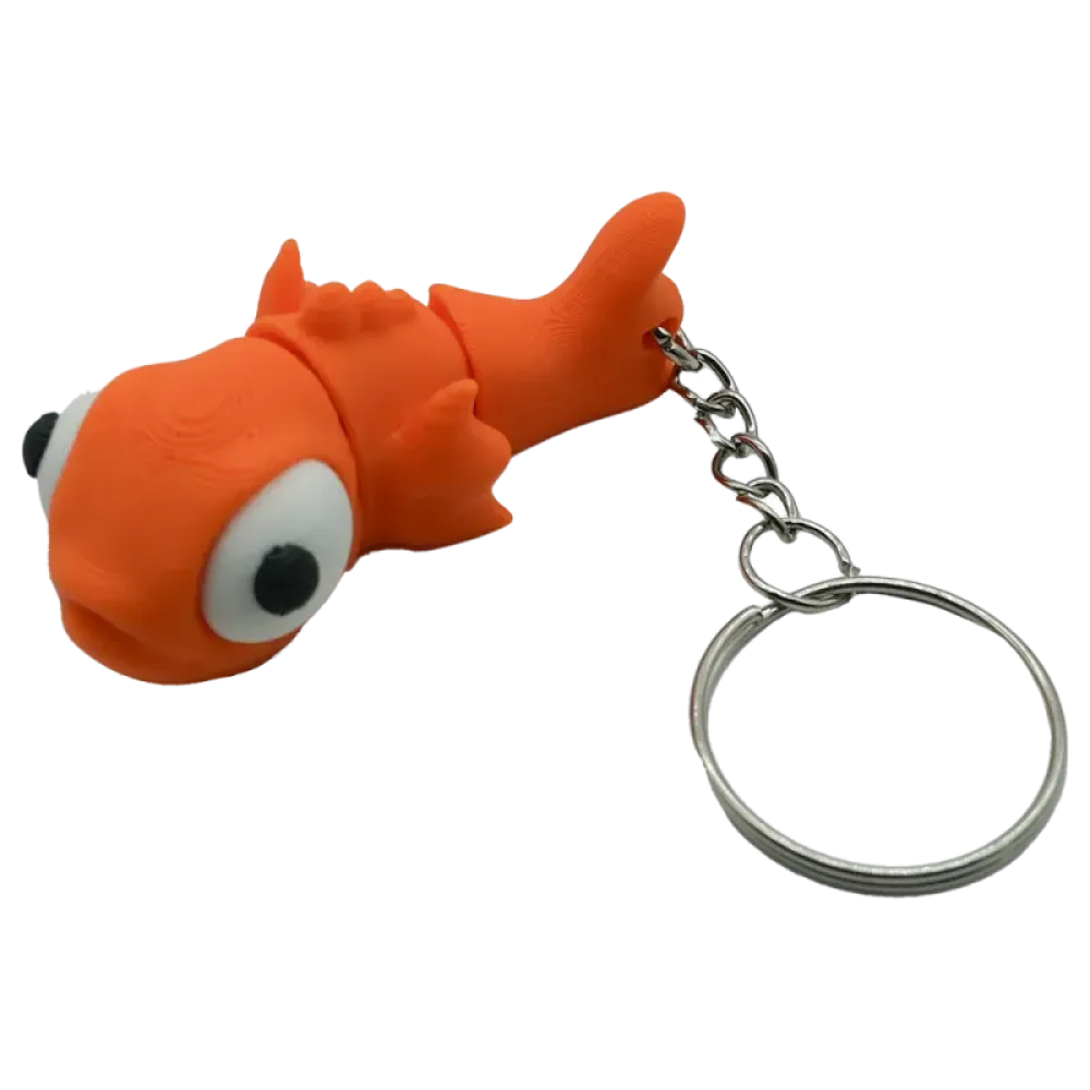 Goudvis sleutelhanger