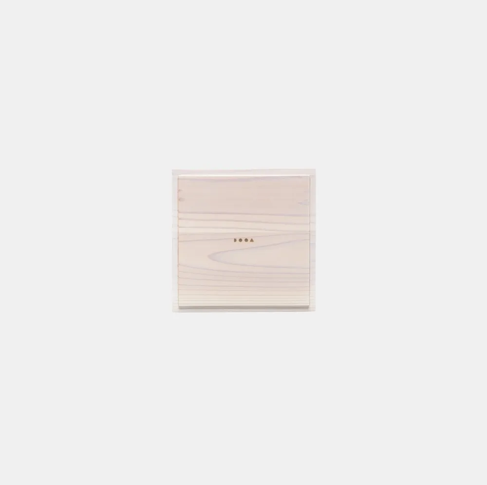 DOOA Glass Wood Base 15x15 cm