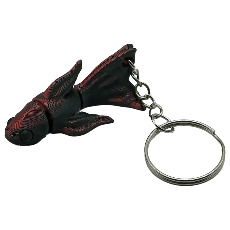 Betta sleutelhanger - Zwart / Rood