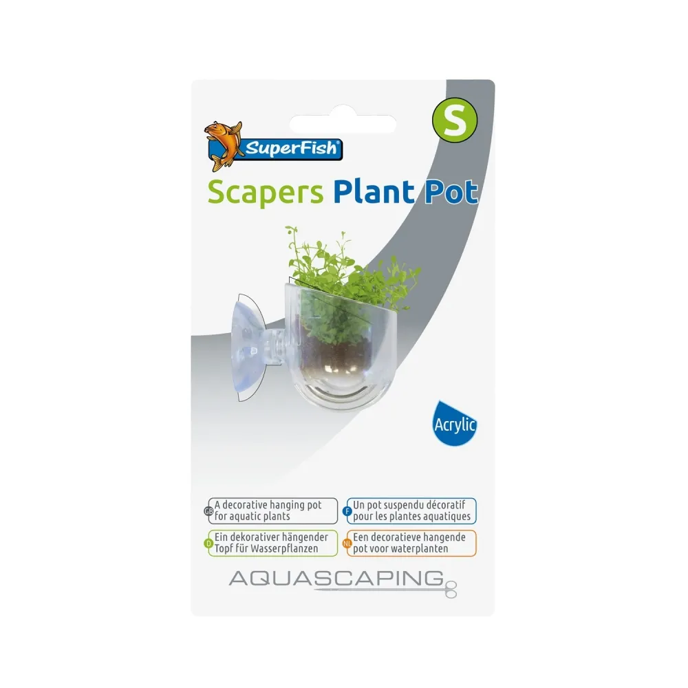 Superfish Scapers Plant Pot| S (small) Acryl