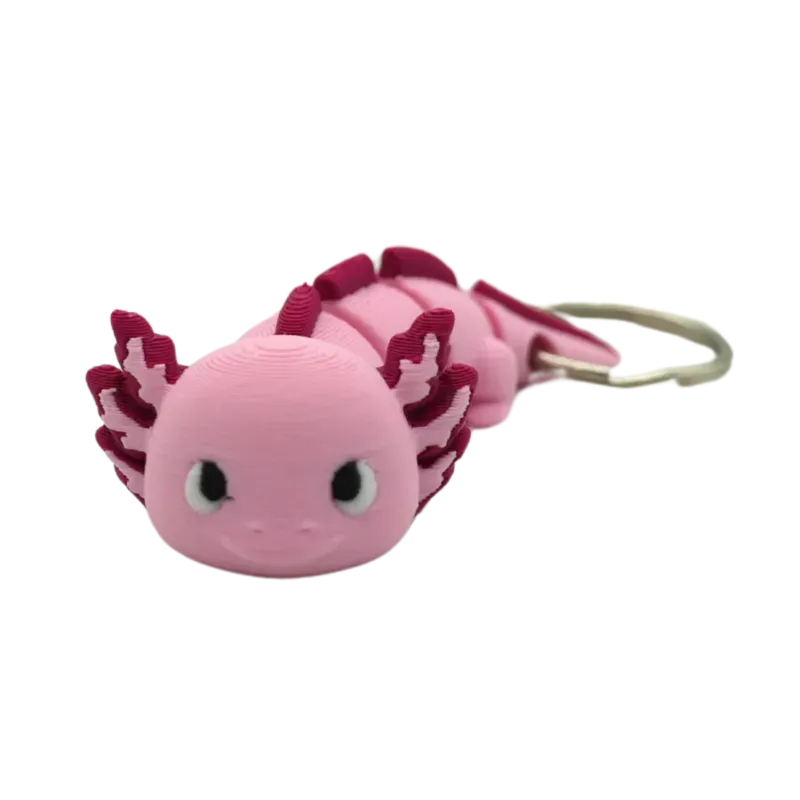 Axolotl sleutelhanger - Sakura Roze