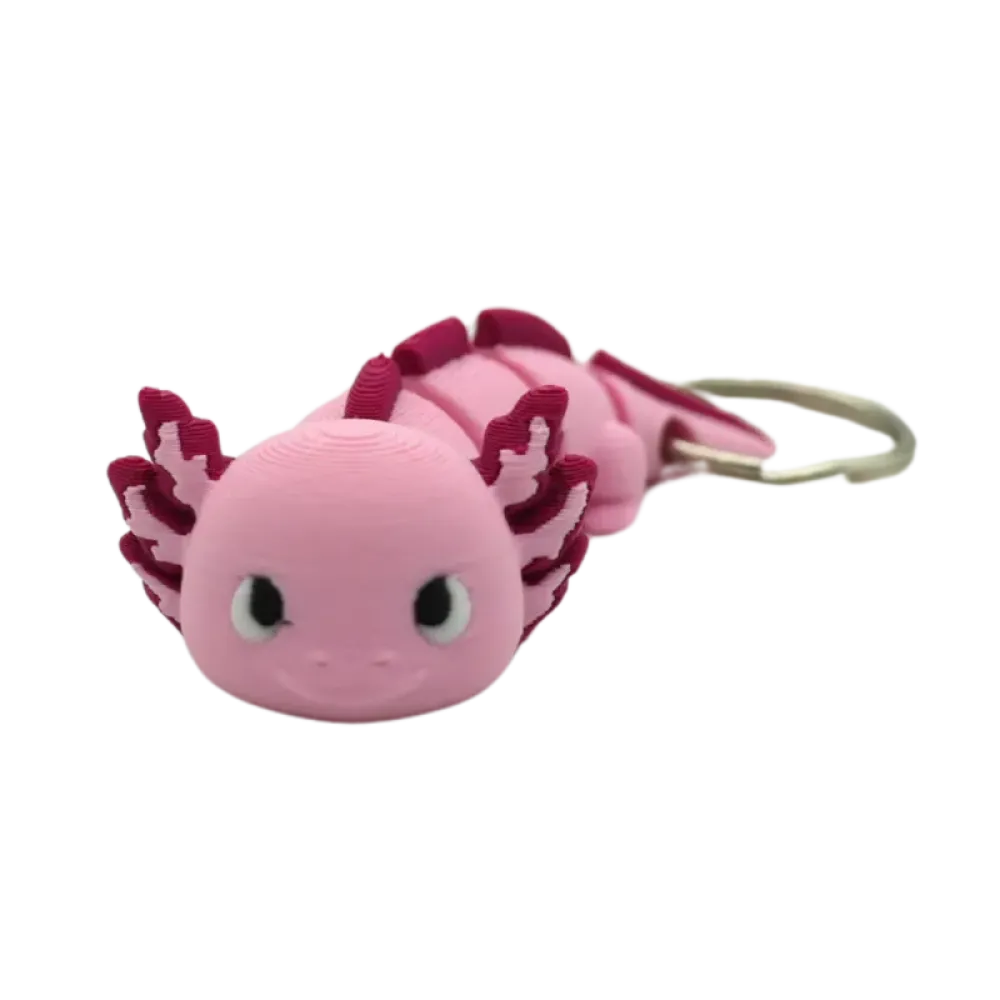 Axolotl sleutelhanger - Sakura Roze