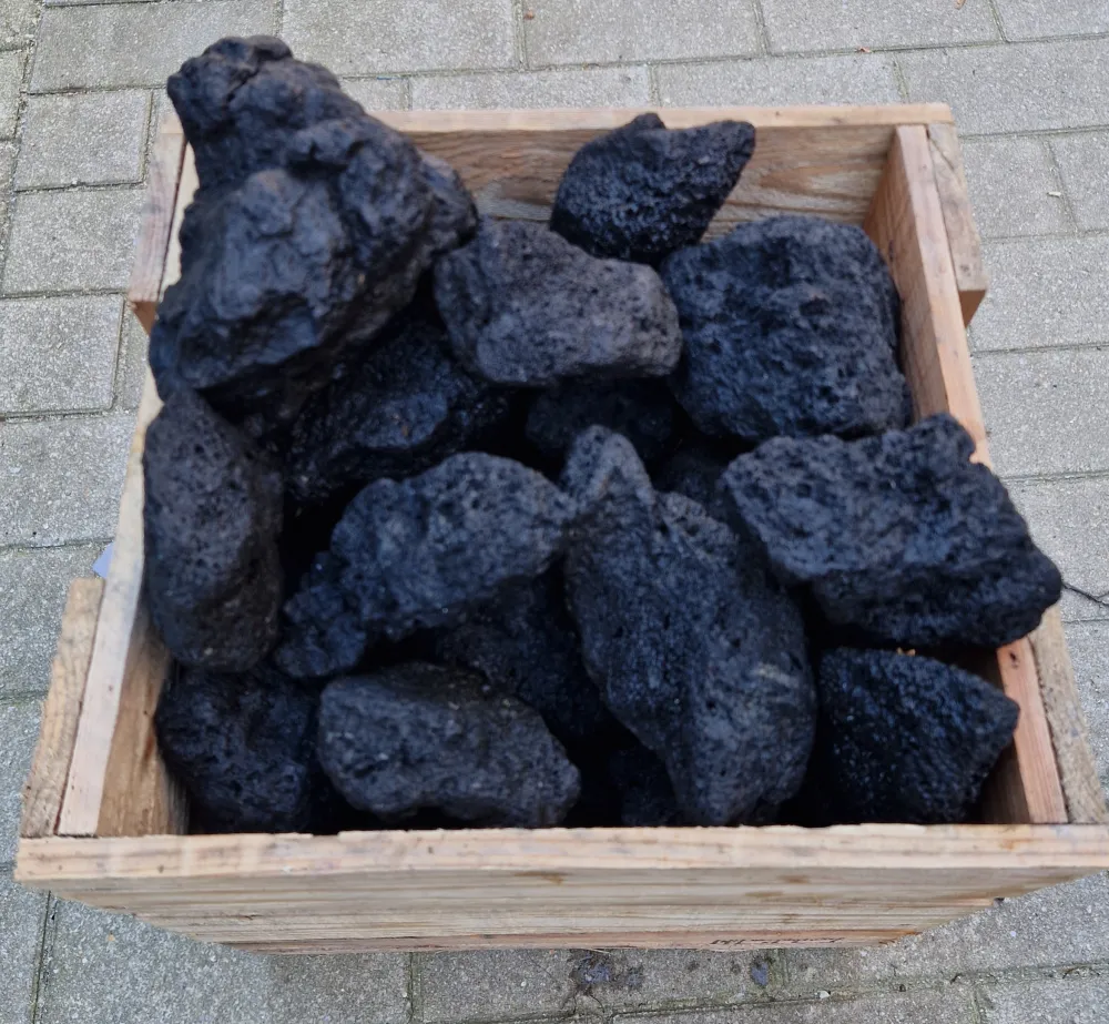 Strideways Zwarte Lava Steen (per kilo)